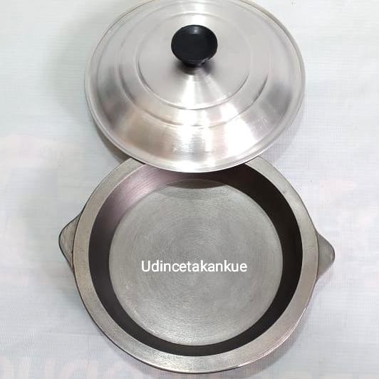 cetakan loyang martabak manis BAJA TEBAL 22cm + tutup+sodet mini