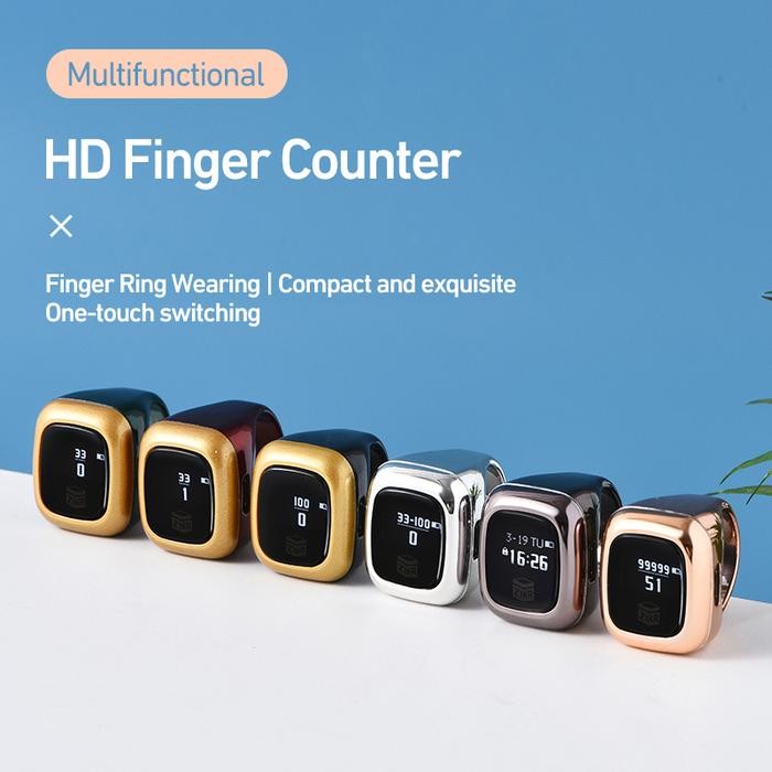 Cincin Tasbih Digital Tasbih Smart Ring Bluetooth Tasbih Digital Ring Counter Digital Zikr Ring