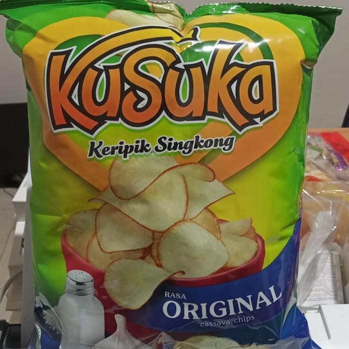 

Sedia Kusuka Keripik singkong Rasa / Cassava Chips 180grm
