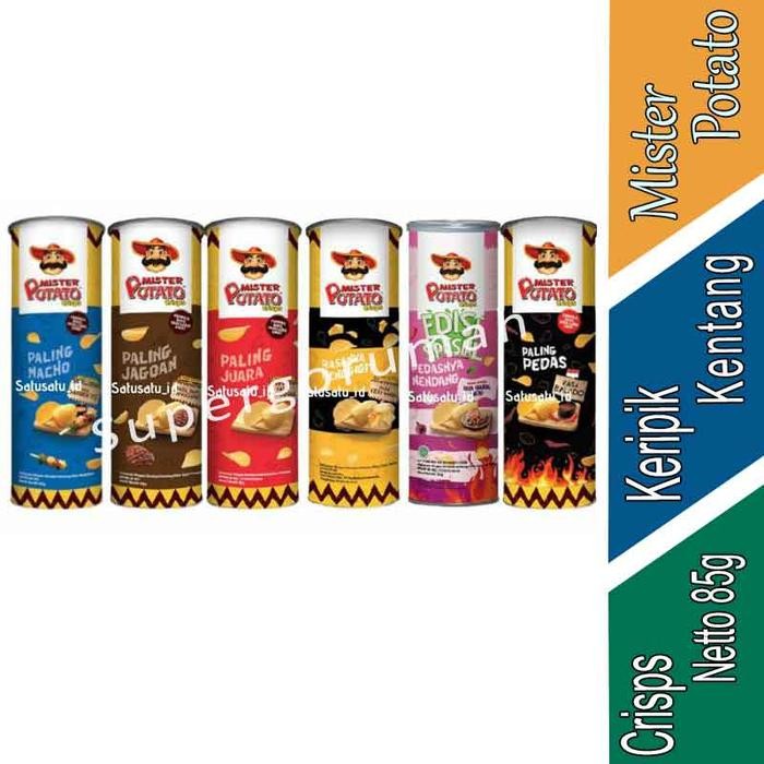 

Sedia Keripik Kentang - Mister Potato - Ce Kentang - Aneka Rasa - 85g