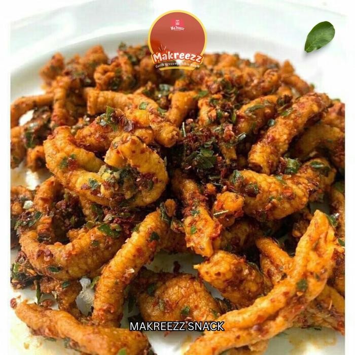 

Sedia Usus Krispi Pedas Daun Jeruk g - Ca Renyah