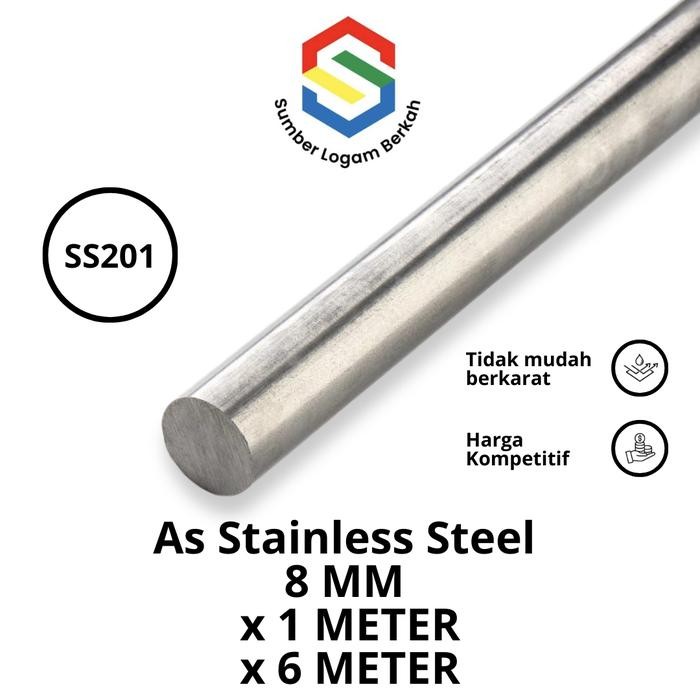 as 201 stainless steel 8 mm
