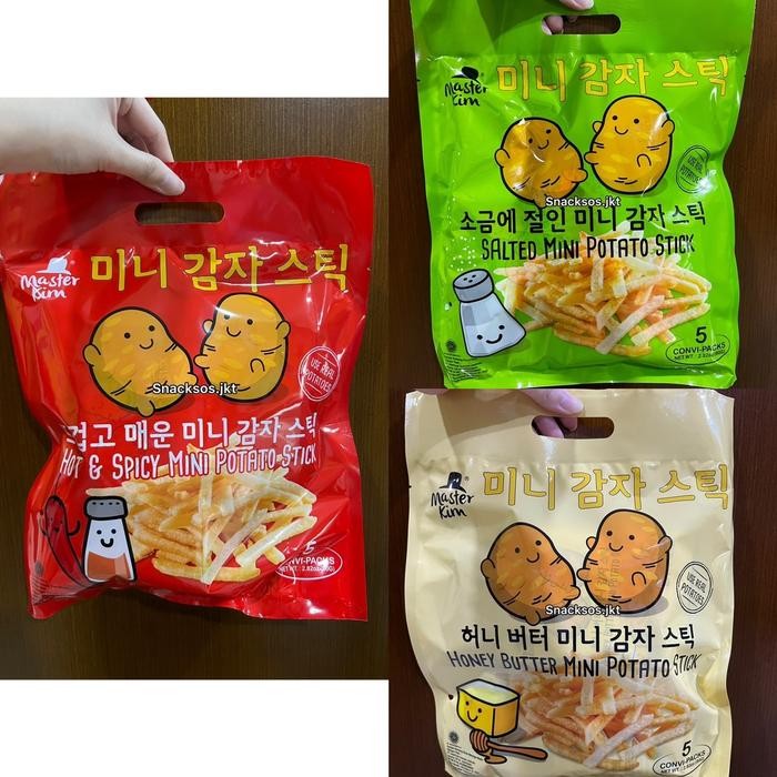 

Sedia MASTER KIM MASTERKIM MINI SNACK SALTED POTATO STICK / HOT & SPICY / HONEY BUTTER.
