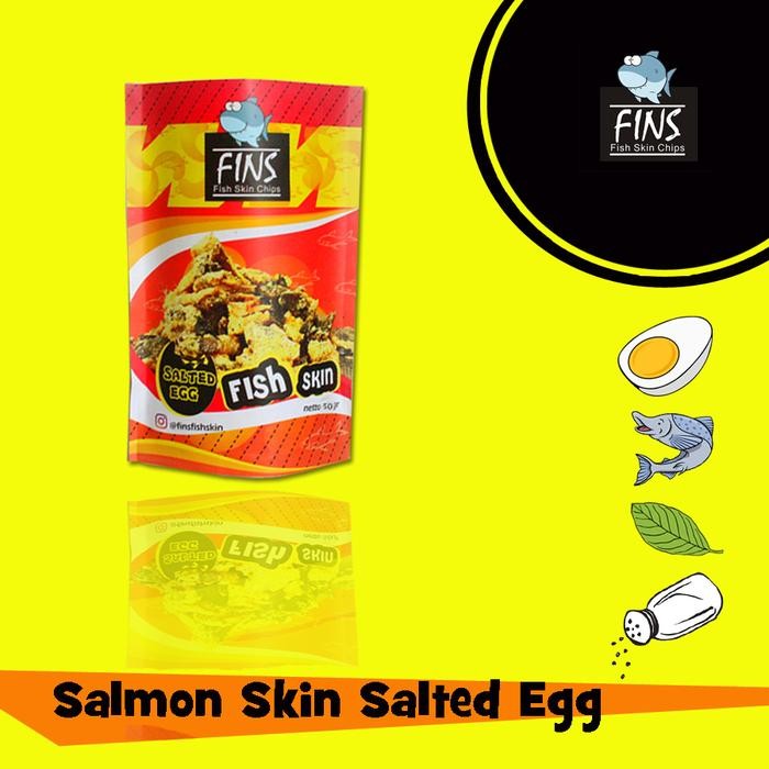 

Sedia Keripik Salted Egg Kulit Ikan Rasa Telur Asin Fins Fish Food Seafood chips Spicy