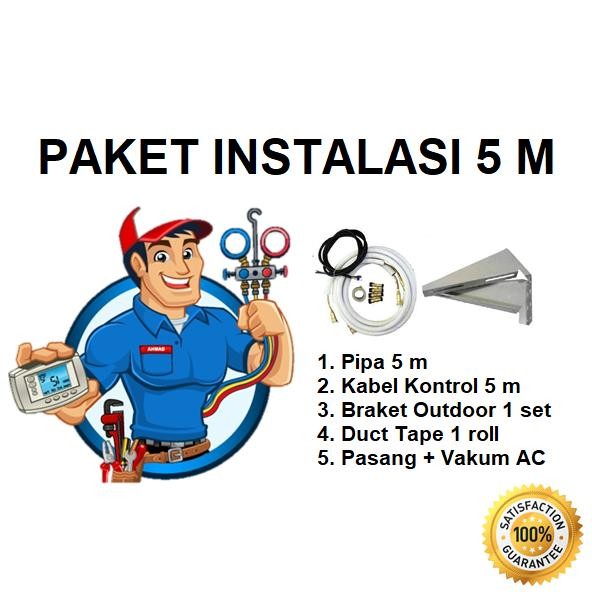 Termurah Paket Instalasi 5 M - Ac Floor Standing (5 Pk)