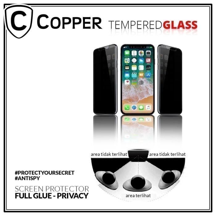 (Allthebest) Samsung A52 - COPPER Tempered Glass PRIVACY ANTI SPY