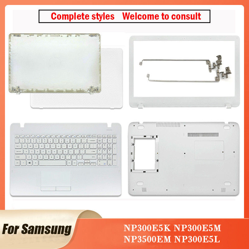 For Samsung NP300E5K NP300E5M NP3500EM NP300E5L White Laptop LCD Back Cover/Front Bezel/Hinges Cover