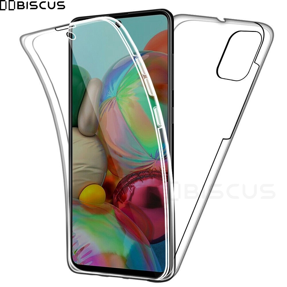 Double Silicone Case For Samsung Galaxy S20 Ultra S10 Plus S9 S8 A51 A71 A10 A20 A31 A40 A21S Full B