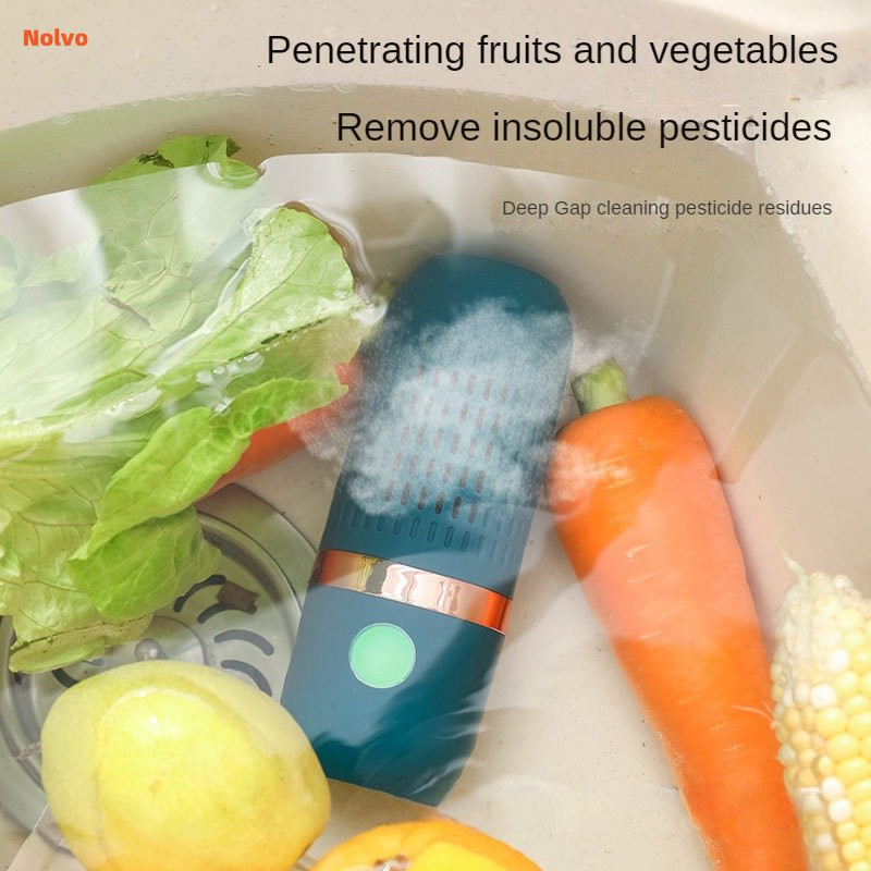 Portable Vegetable Washer Wireless Fruit Washing Machine Food Purifier Capsule Multifunctional Ultra