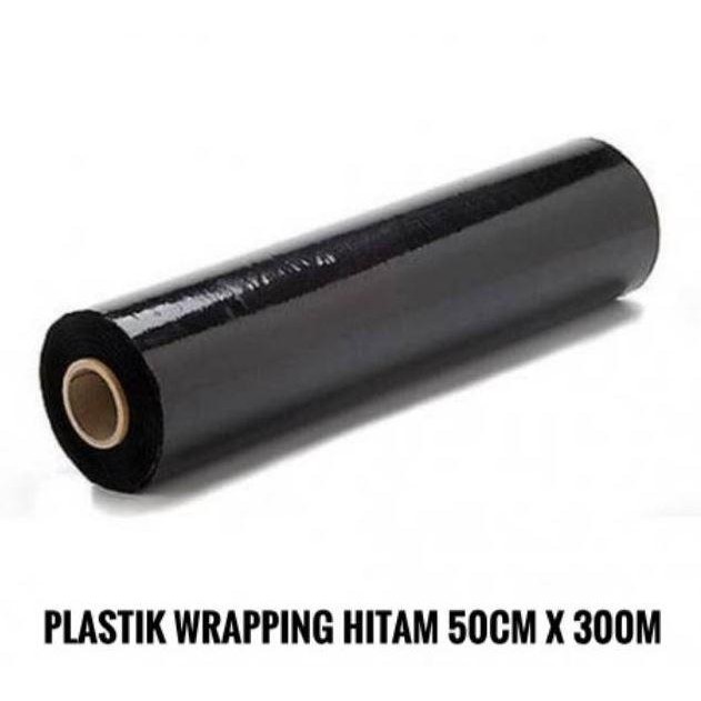 NEW Plastik Wrap / Plastik Wrapping Hitam 50Cm X 300M BATAM [terbaik][terlaris]