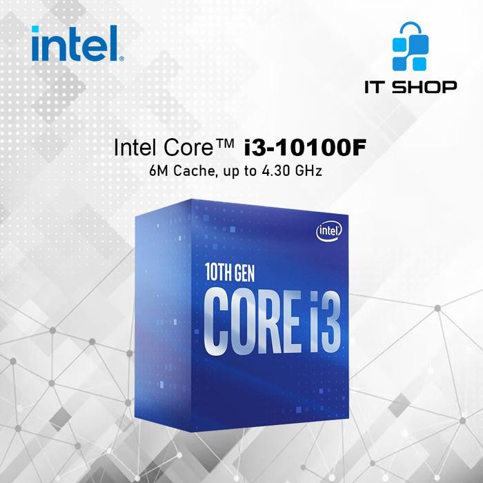 Processor Intel Core i3 10100F LGA 1200 Box cpu laptop
