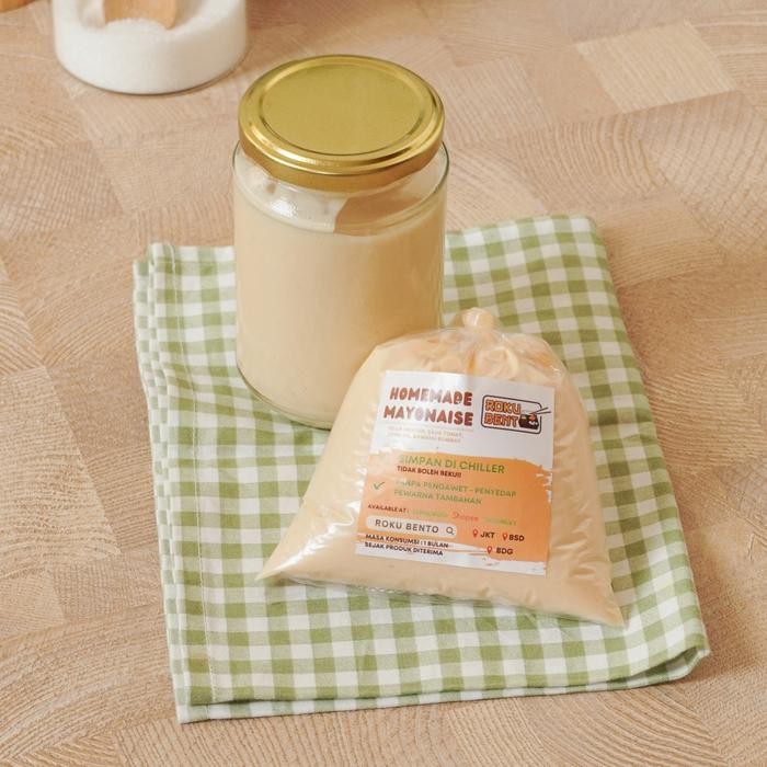 

ORIGINAL Mayonaise 1/2KG Roku Bento BSD - Homemade Mayo 500 Gr READY STOCK