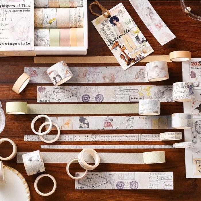 

Produk Terbaru 20 Roll/ Pack Set Washi Tape Masking Tape Retro Aesthetic Isolasi 88 Cod