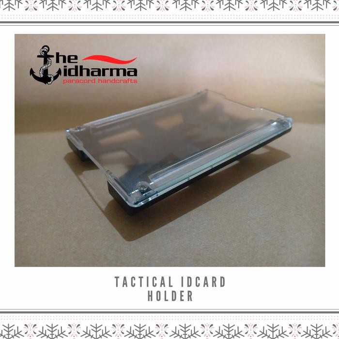 

Lanyard Id Card Holder Clip Metal 4 Kartu Tactical
