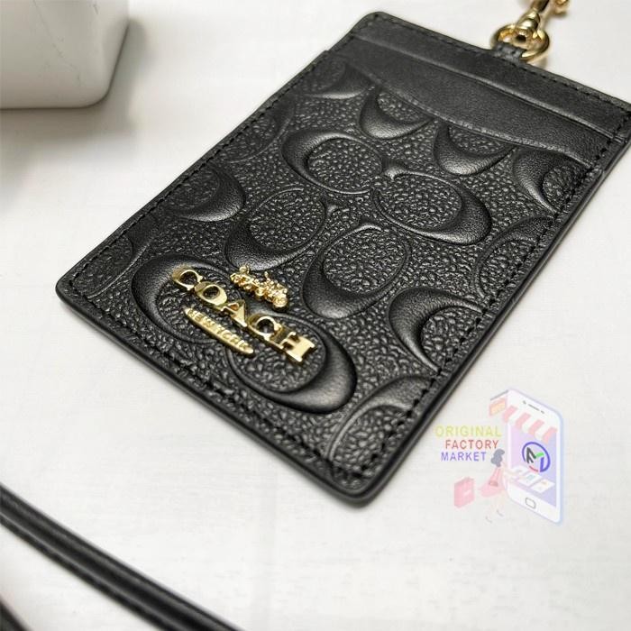 

Lanyard Coc 58634 Id Lanyard Signature In Debossed Leather Black