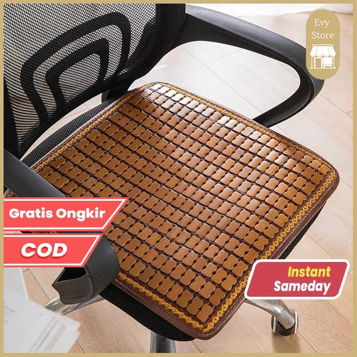 Evy Alas Dudukan Bambu Kursi Mobil Bantalan Bangku Kain Sofa