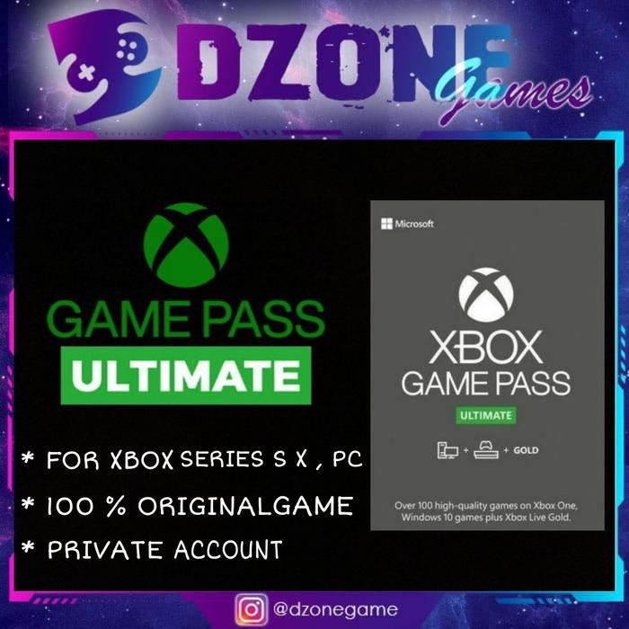 XBOX Gamepass Ultimate Series S X PC