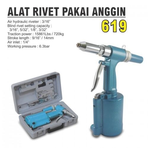 ALDO 619 air Riveter Tang Rivet Angin Ripet Rifet