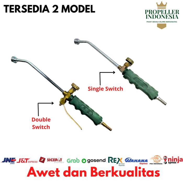 Populer Alat Bakaran Heating Torch Gas Lpg Kepala Las Api + Selang Gas Blender