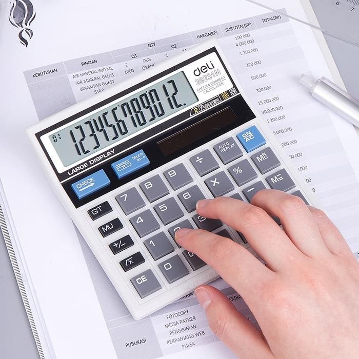 

DELI - W39231N / Kalkulator Hitung 12 Digit / Peralatan Kantor Murah