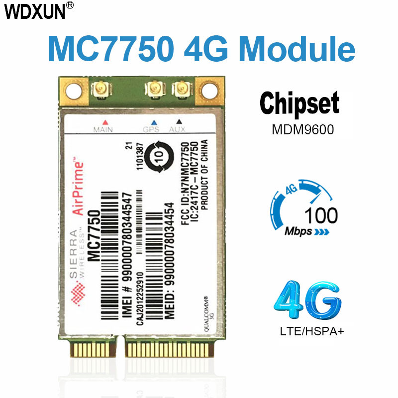 Sierra MC7750 CDMA 3G LTE 4G Module mini pci-e 4G Card For notebook 4G Module PCIe
