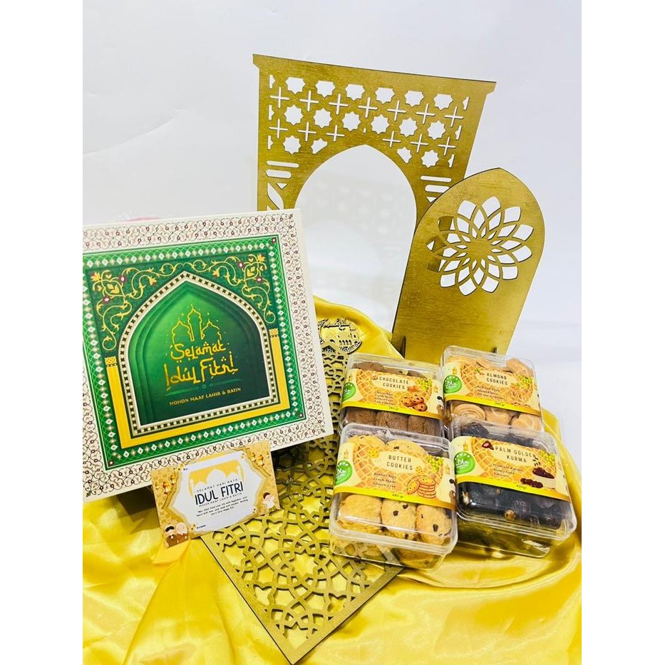 

Brandsgift Hampers Hardbox Idul Fitri Lebaran PopUp Cookies Sultan