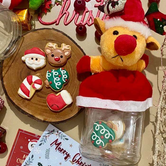 

Minis Jar - ISI 10 butter icing cookies kukis hampers christmas natal