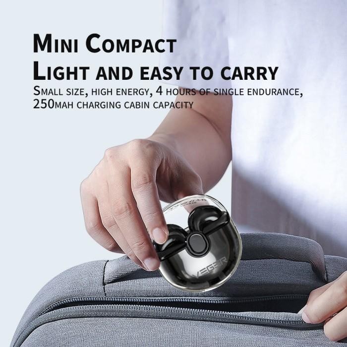 (Expert) VEGER TWS VE18 True Wireless Earphone Headset Bluetooth BT 5.3 Earbuds