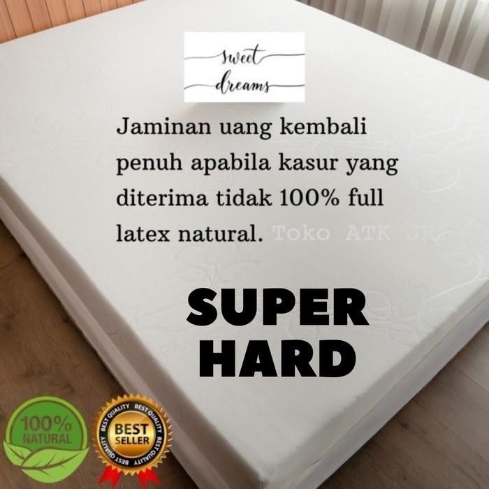 Matras 100% Latex Super Hard 90X200 Cm Topper Kasur Orthopedic Terapi Tulang Punggung Ortopedi