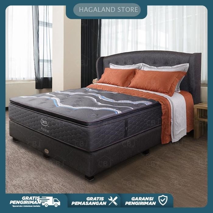 Serta Kasur Spring Bed Alpine - Full Set