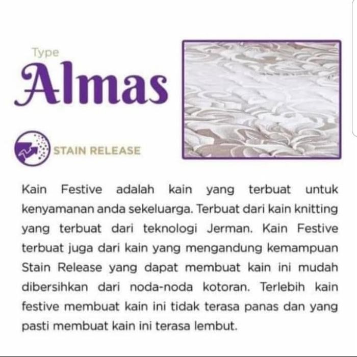 Kasur Springbed Angel Almas 180X200, Kasur Saja