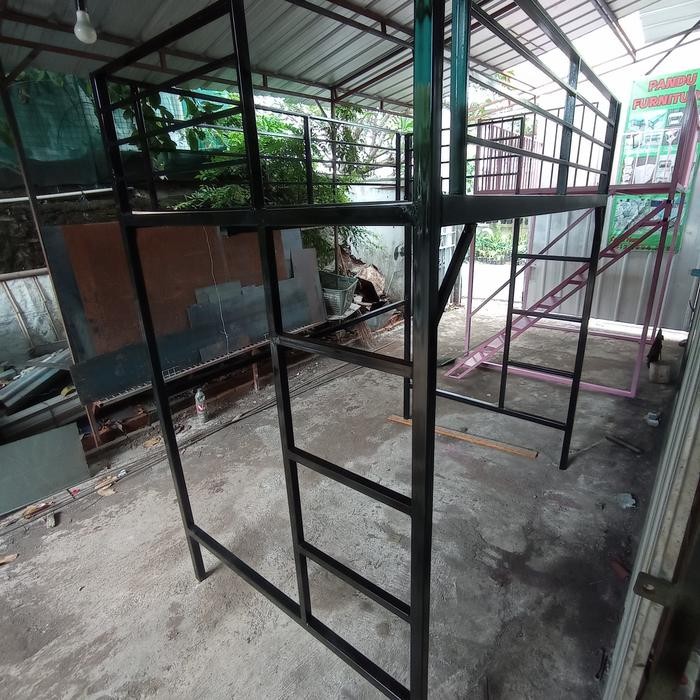 Ranjang Besi 160X200 Tingkat Model Bongkar Pasang
