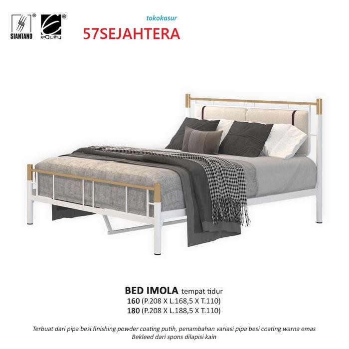 Tempat Tidur - Ranjang Besi - Bed Imola Siantano