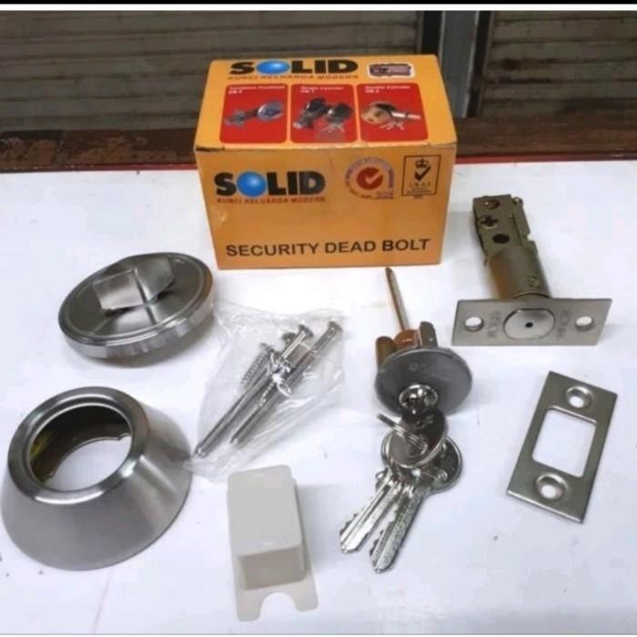 BEST KUNCI TAMBAHAN SOLID DB 1 SN/DEAD BOLT SOLID DB 1/KUNCI PINTU SOLID TERMURAH
