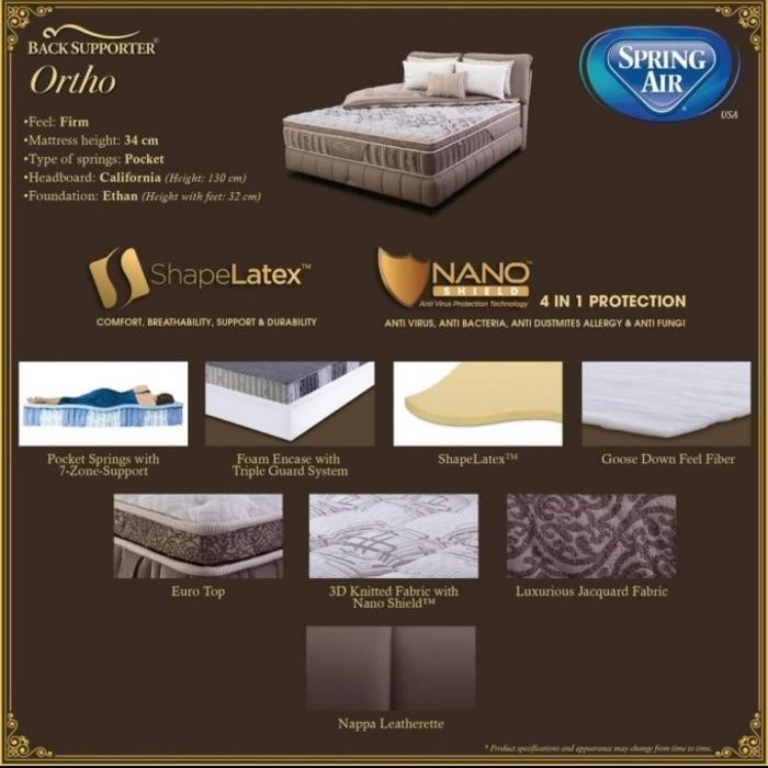 Spring Air Springbed Ortho - Mattress Only 160X200
