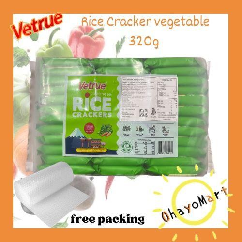 

Vetrue japanese rice crackers Vegetable flavor / Vetrue kue beras rasa Sayur 300g