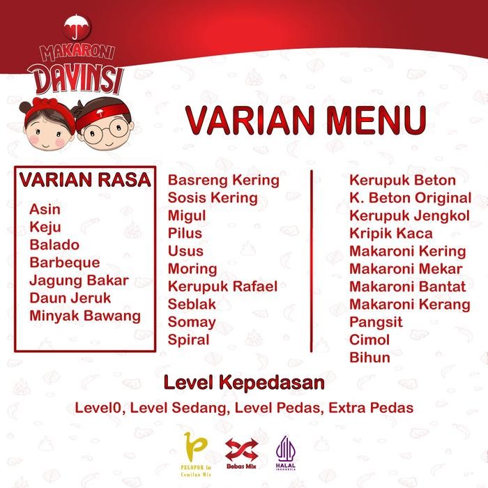 

Davinsi Cemilan Mix Seblak Kering Kemasan 500g