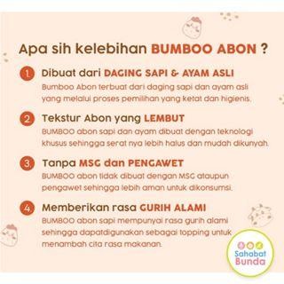 

BUMBOO Abon Asli MPASI Tanpa MSG Tanpa Pengawet
