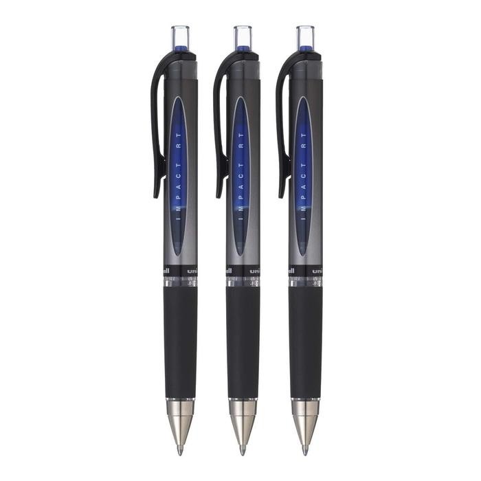 

pulpen uni ball gel impact um-153s black/blue.1dus isi 12batang/1lusin Tinta Hitam