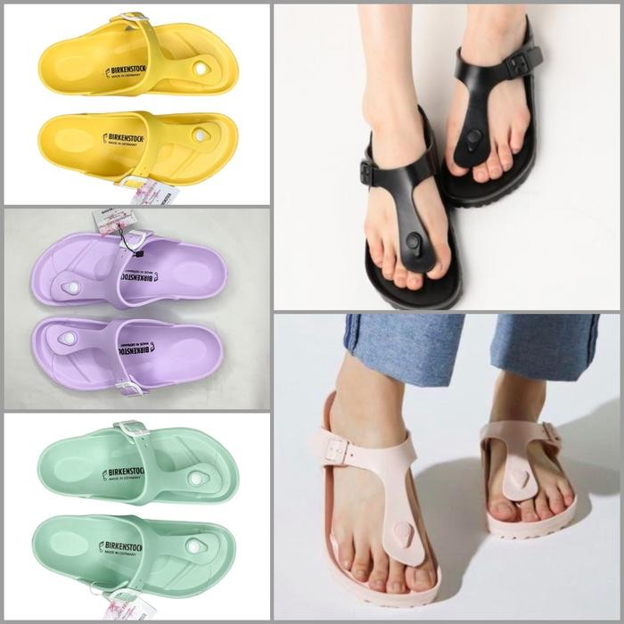 Sandal Jepit Wanita Model Birken Skechers Simple Anti Slip Terbaru -Gratisongkir