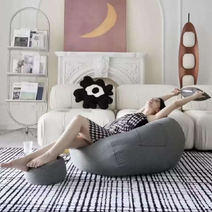 Bean Bag Jumbo Dewasa Segitiga Bantal Santai