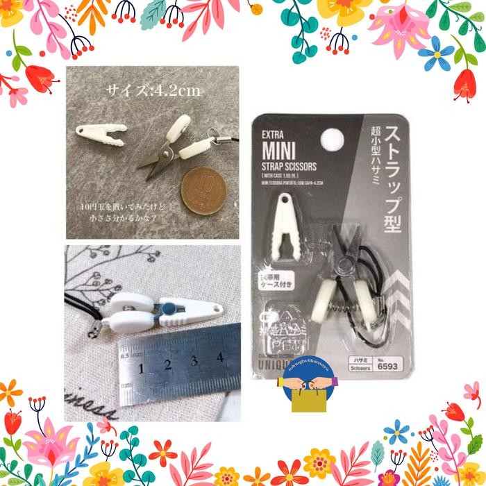 

AT extra mini strap scissor Japan gunting super mini ,bisa masuk pesawat