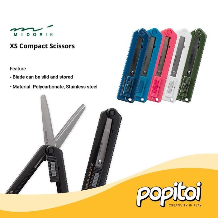 

AT MIDORI XS Compact Scissors Gunting Mini Lipat Japan