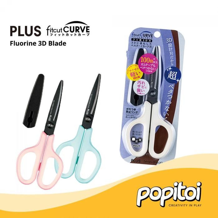 

AT PLUS Fit Cut Curve Fluorine 3D Scissors Blade Gunting