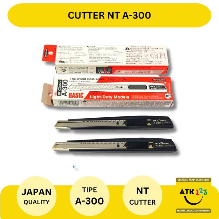 

AT Cutter / Pemotong Kertas / Pisau Cutter Merk NT A-300 ASLI!!!