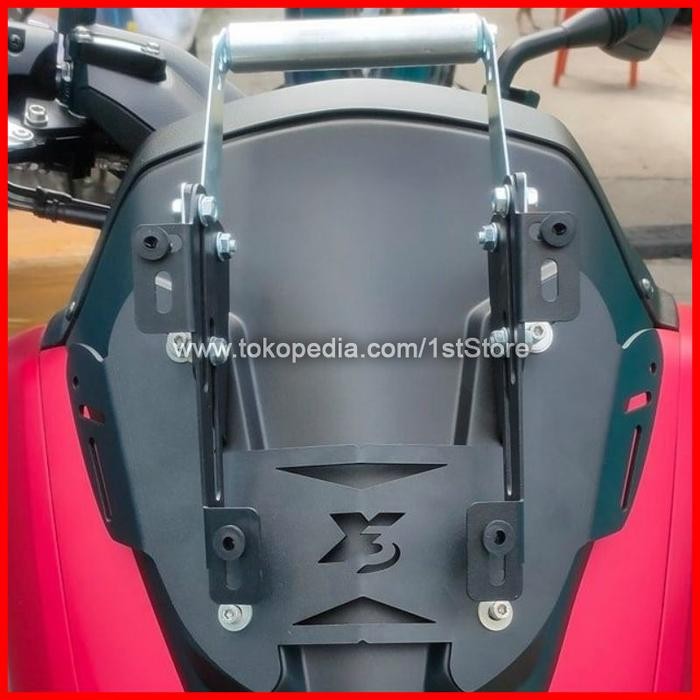 Bracket Windshield Spion + Gps All New Nmax 2020 2021 Breket Serpo X3