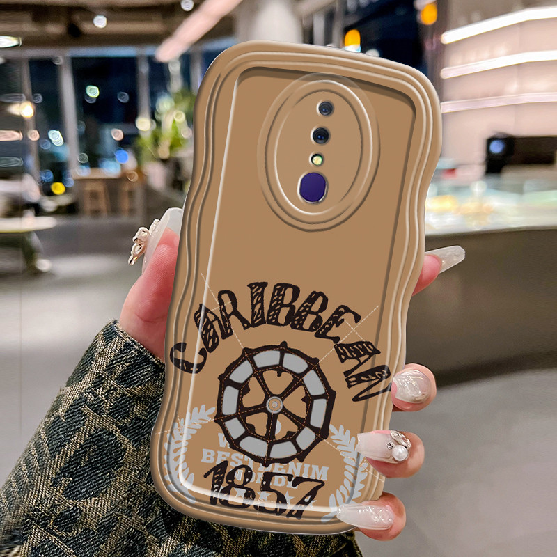 Casing Hp Untuk OPPO F11 A9 2019 A9x F11 Pro Case 1857 angka Softcase Kesing Krim gelombang kartun p