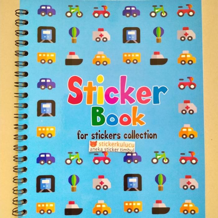 

AT Buku Stiker / Album Stiker / Sticker Book KENDARAAN BIRU