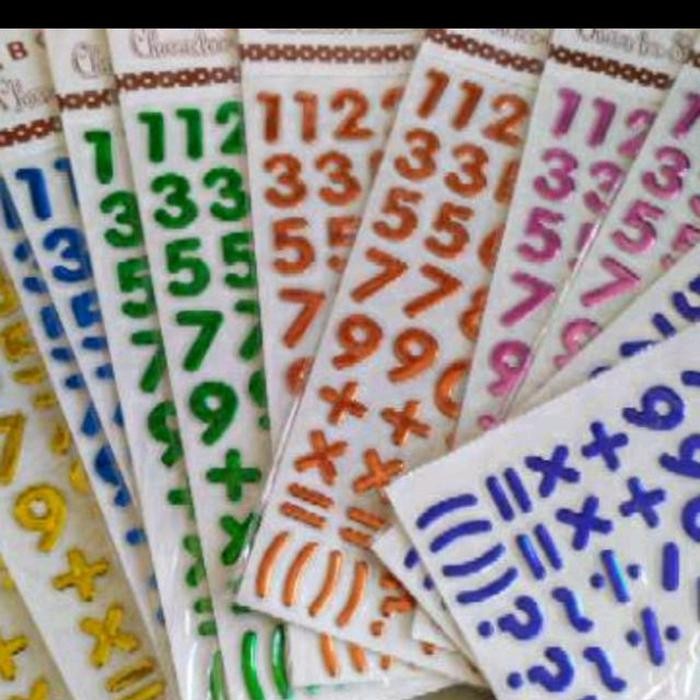 

AT Stiker timbul ANGKA #5