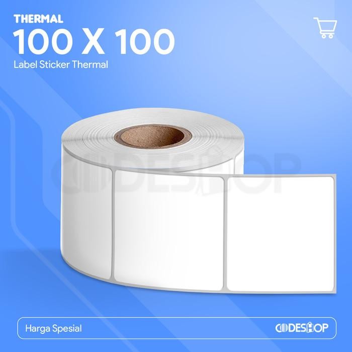 

AT Codeshop Label Thermal 100x100 mm 1 Line 500 Stiker Printer Barcode